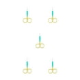 thumbnail image 3 of Seitruly Pinzas para cutículas de uñas, tijeras de acero inoxidable, galvanoplastia, impermeables, de mano, accesorio para el hogar, Spray verde dorado Type2 NO2 Seitruly  CBP288411, 3 of 6