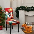 thumbnail image 6 of Nkmbld Christmas Chair Covers for Party, Stretch Xmas Chair Slipcovers Dining Chair Back Covers Removable Washable Chair Protectors for Christmas Decor, 6 of 8