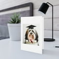 thumbnail image 5 of DistinctInk Greeting Card / Note Card - Tibetan Terrier Graduation - PACK of 100, 5 of 7