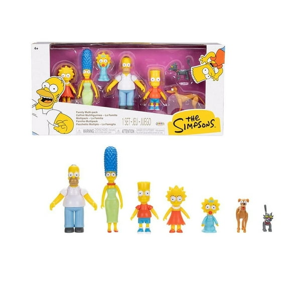 Set de Figuras Los Simpson Multipack Articuladas de 2.5 Pulgadas