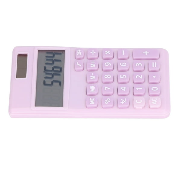 Calculatrice Solaire et à Pile à Grand Écran LCD, Calculatrice de Poche à 8 Chiffres avec Poignée et Réponse Rapide, Portable pour Affaires, Bureau, Famille, Budget, École
