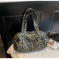 thumbnail image 6 of KKLDOGS Leopard Print Canvas Duffle Bag, Large Capacity Casual Weekender Shoulder Handbag for Travel & Daily Use, 6 of 6