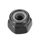 thumbnail image 4 of Tuercas de bloqueo hexagonales Uxcell M4x0.7mm de acero al carbono con inserto de nylon, 50 piezas negras, 4 of 5