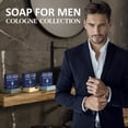 thumbnail image 6 of NATURAL AMERICAN EXPLORER Men’s Bar Soap – Men’s Cologne Scents, 100% All Natural, Essential Oils, Organic Shea Butter, No Harmful Chemicals – (3pk) Soap for Men - USA Handmade – Man Soap, 5 oz, 6 of 10