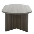 thumbnail image 5 of SAFAVIEH Tayson Glam Oval Melamine Coffee Table, Slate Grey, 5 of 9