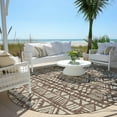 thumbnail image 6 of Addison Rugs Chantille Indoor/Outdoor Transitional Southwest Brown Washable Round Rug, 8' x 8', 6 of 6