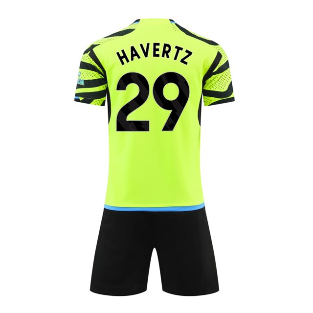 The Gunners 23/24 Away Shirt with Havertz 29 Printing - Yellow