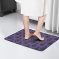 thumbnail image 4 of Purple Gothic Bat Pattern Flannel Non Slip Door Rugs,Washable Door Mats Indoor,Decorative Door Mats,Dirt-Resistant and Absorbent Doormat for Entrance,Bedroom,Kitchen,Bathroom,23.5x16in(60x40cm), 4 of 5