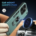 thumbnail image 3 of SaniMore Case for iPhone 13 Pro Max, Magnetic Car Mount 4ft Drop Tested Military Grade Protective Shockproof Anti-fall Rugged Rotating Bracket Anti-slip Shell for iPhone 13 Pro Max, Darkgreen, 3 of 7