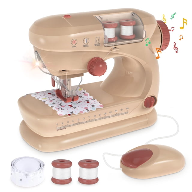 Minimáquina de coser DeAo para niños con luces y música