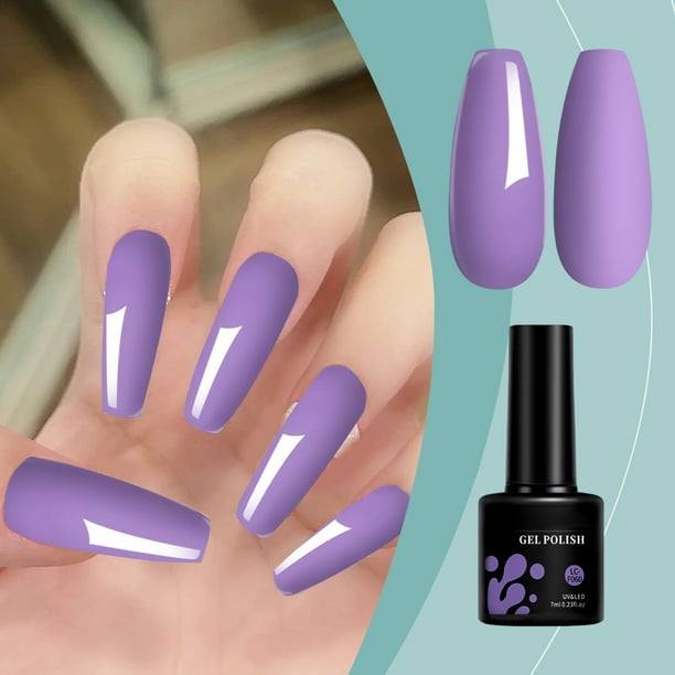 Esmalte de uñas en gel de color sólido, esmalte de uñas de alta gama, acabado brillante y mate, 7 ml.