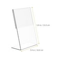 thumbnail image 2 of HEALEEP 12Pcs Clear Sign Holder For Table Menu Display Acrylic Stand, 2 of 8