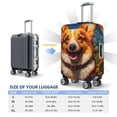 thumbnail image 4 of Fuzoiu Artistic Sunflower Corgi Print Suitcase Cover,Washable Luggage Covers for Suitcase,Elastic Luggage Protector Cover,Scratch Resistant Travel Suitcase Covers-Large, 4 of 7