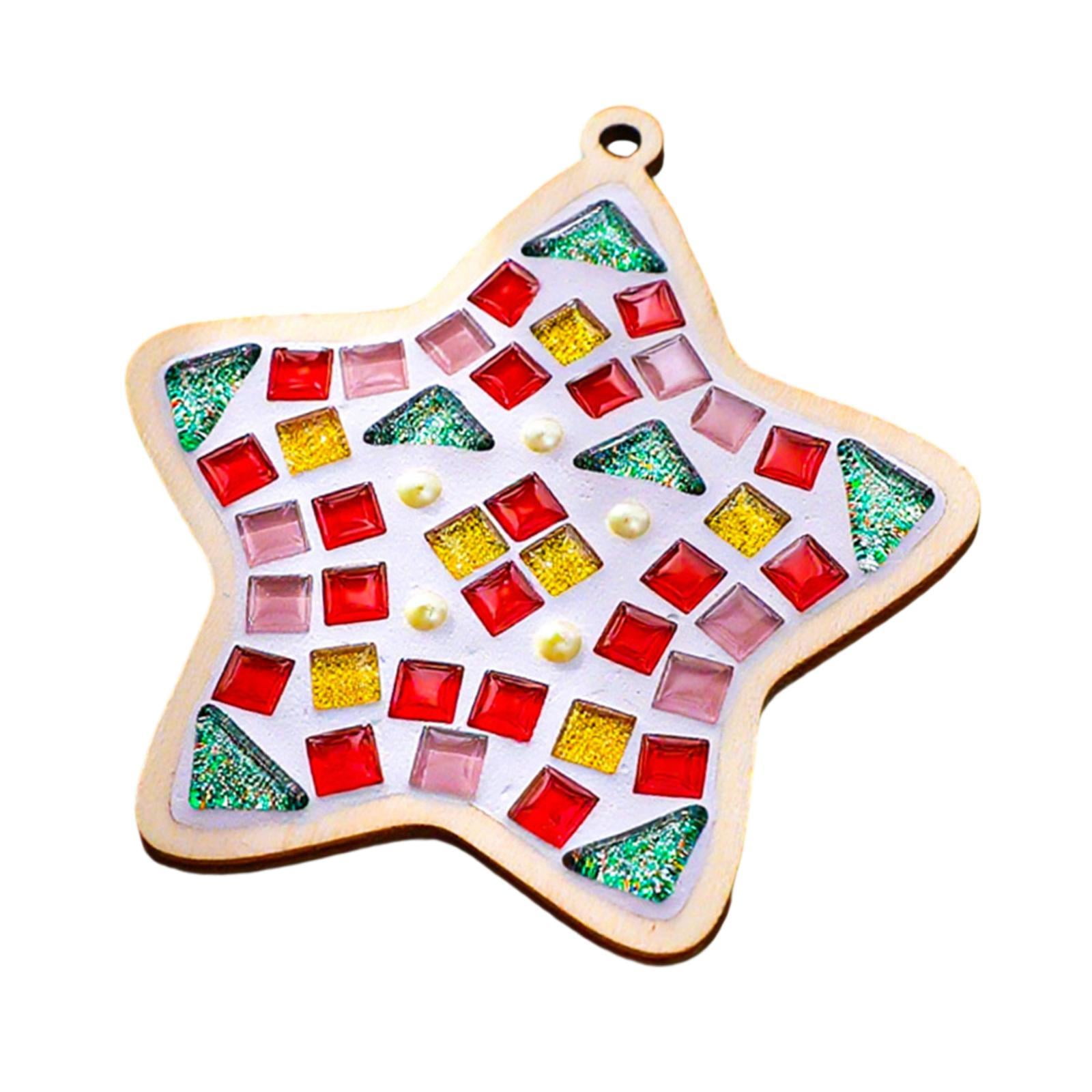 Mosaic Coaster Kit DIY Crafts Package Complete Beginner Friendly Set for Kids Adults Holiday Home Decoration