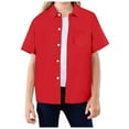 thumbnail image 1 of Chemises Boutonnées pour Garçons Chemises d'Uniforme Rouges pour Garçons Tenue Formelle Chemises pour Tout-Petits Garçons 3-4 Ans Mode Garçons Filles, 1 of 6