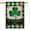 Green Clovers Shamrocks-5, variant on St. Patrick's Day Outdoor Flags Irish Garden Flag Leprechaun Hat,Shamrock Clovers Rustic Holiday Seasonal Outdoor Flags 28''×40'' Linen Vertical Double Sided Welcome Flags for Home Decor