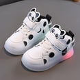 thumbnail image 2 of Linfrsh Kids Light Up Shoes Toddler Girls Boys Breathable LED Flashing Sneakers Lightweight Breathable Running Shoe White,10, 2 of 5