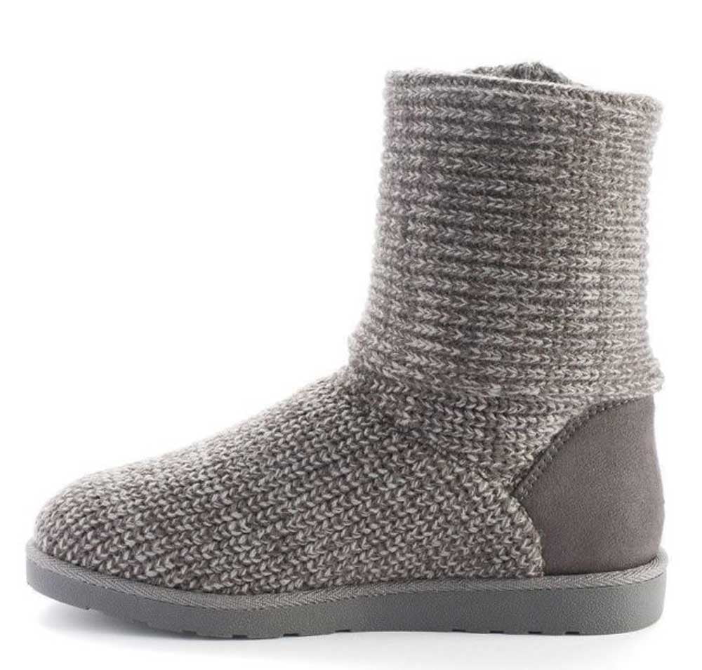 grey knit boots