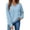 Sky Blue,#045, variant on Oversized V Neck Long Sleeve Fleece Casual Pullover Sweatshirt for Women | Polyester Warm Autumn Layering Top, Daily Casual Weekend Outing Wear, Baggy Long Sleeve Pullover for Plus Size Women,XL