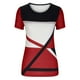 thumbnail image 4 of Moda mujer casual impresión pulóver manga corta camiseta tops blusa OAVQHLG3B Store  lin121212, 4 of 4