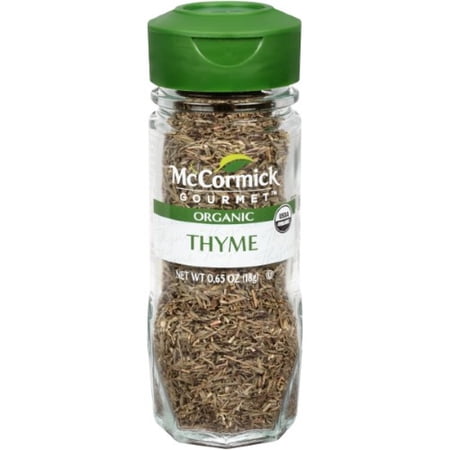 McCormick Gourmet Organic Thyme Leaves 0.65 oz (Pack of 48)