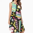 thumbnail image 2 of Viva Las Vegas Spring Summer Dresses For Women Fashion Dress Casual Sleeveless Loose Sundress With Pockets, 2 of 4