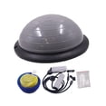 thumbnail image 3 of Pelota de equilibrio,Pelota de equilibrio de media altura para ejercicio con superficie antideslizante,Pelota de ejercicios de equilibrio de 46 cm de diámetro,Equipo de entrenamiento de Gris, 3 of 8