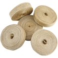 thumbnail image 2 of 5 Rolls Natural Jute Burlap Fabric Ribbon for Wedding Events Party and Home Decor, 11 Yards Each Roll, 0.8 Inch Wide, 2 of 7