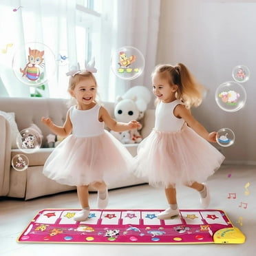 Piano Mat - Musical Keyboard Floor Playmat 39.5" Electronic Music Animal Touch Play Blanket Funny Xmas Gift Toy for 1 2 3 Year Old