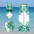 thumbnail image 2 of Maillot de Bain pour Femme à Imprimé Floral, Encolure Carrée, Confortable et Extensible, Été, Plage, 2 of 6