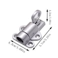 thumbnail image 2 of Dpityserensio Verrou à Ressort Automatique en Alliage d'Aluminium pour Portes et Fenêtres Adapté aux Fenêtres, 2 of 2