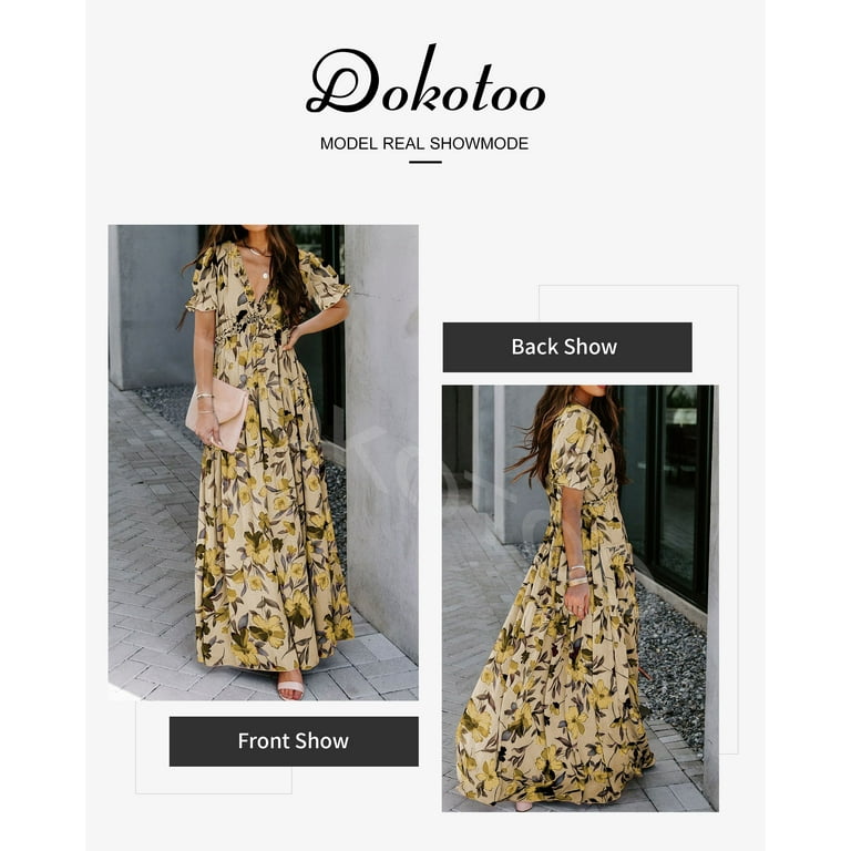 Back Printing V Neck High Waist Short Bohemian Dresses Back Printing V Neck High Waist Short Bohemian Dresses