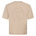 thumbnail image 3 of Men's Levelwear Khaki Cleveland Guardians Signet Oversized Luxe Signature Knit T-Shirt, 3 of 3