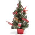 thumbnail image 4 of Mini árbol de pino navideño con adornos para mesa y decoración navideña del hogar, 16 pulgadas., 4 of 7
