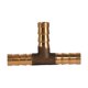 thumbnail image 2 of Brass T Piece 3 Way Fuel Hose Joiner Connector 8mm For Compressed Air Oil Gas Pipe, 2 of 5