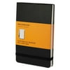 1PACK Moleskine Reporter Notebook, Ruled, 5 1/2 x 3 1/2, Black Cover, 192 Sheets