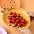 thumbnail image 2 of JeashCHAT Draining Fruit Plates, Double Layer Plastic Draining Plates for Kitchen, Strawberry Shaped Plastic Plates with Water Tray for Washing Fruits, 2 of 5