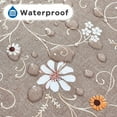 thumbnail image 6 of Vinyl Tablecloths for Rectangle Tables Reusable PVC Waterproof Plastic Table Cloth Oilcloth Long Tablecloth for Baby ShowerSpillproof Wipeable Table Cover 54 x 108 Beige Floral Bird, 6 of 6