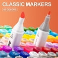 thumbnail image 3 of AnyMark Alcohol Markers, 60 Colors Dual Tip Art Markers Set for Coloring Book Drawing Sketching Painting, Chisel & Fine, 3 of 6