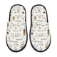 thumbnail image 1 of Fotbe Coffee Pantuflas Peludas para Mujer con Estampado, Zapatillas de Peluche, Zapatos de Invierno para Casa, Uso Interior y Exterior-Medium, 1 of 8