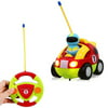 Rabing RC Cartoon Race Car with Action Figure Radio Control Toy with Music Best Gift for Toddlers Kids