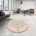 thumbnail image 4 of Ahgly Company Machine Washable Indoor Rectangle Transitional Moccasin Beige Area Rugs, 5' x 7', 4 of 7