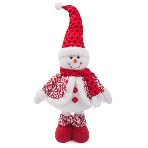 Christmas Retractable Long Legs Christmas Theme Snowman Old Man Doll Toy Window Display