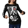 thumbnail image 2 of For G and PL Mujer Navidad Maternidad Camisa de Embarazo de Manga Larga, 2 of 4
