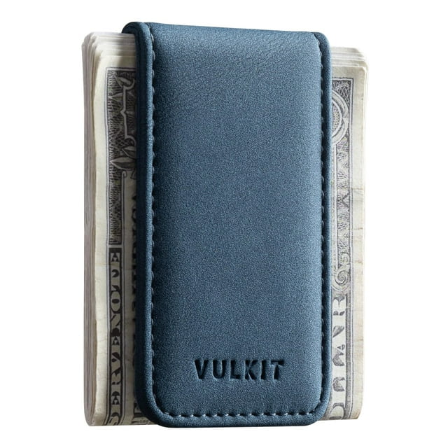 El clip magnético de piel Wallet VULKIT tiene capacidad para 15 dólares
