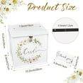 thumbnail image 2 of Wedding Card Box with Lock PVC Card Box for Wedding Reception Daisy DIY Wedding Money Envelope Card Box for Party Graduation Baby Shower Birthday Decorations, 2 of 7