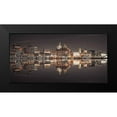 thumbnail image 2 of Frank, Assaf 24x14 Black Modern Framed Museum Art Print Titled - Liverpool skyline across the River Mersey, UK, 2 of 5