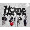 thumbnail image 3 of Colgador de llaves decorativo Sweet Home para colgar en la pared (soporte de 8 ganchos), perchero de metal para puerta de entrada, cocina o garaje, almacenamiento para el hogar, el trabajo,, 3 of 5