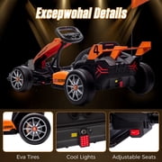 Mclaren Kids Go Kart, 24V Powered Ride on Car Toy with Bluetooth, 400W Powerful Motor, Safety Belt, LED Lights, 3 Levels Adjust Seat, Electric Go Cart, Rear Wheel Drift Racer Car for 6 yrs Boys Girls