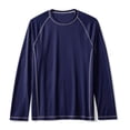 thumbnail image 3 of Yoodem Mens Shirts Men's T-shirts Sports Fitness Men's Long-sleeved T-shirt Quick-drying Breathable Loose Men's Blouse Shirts for Men Navy M, 3 of 3